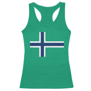 Norway Flag Racerback Tank Top Distressed Norwegian Norge Nordic Red White Blue Symbol TS10 Irish Green Print Your Wear