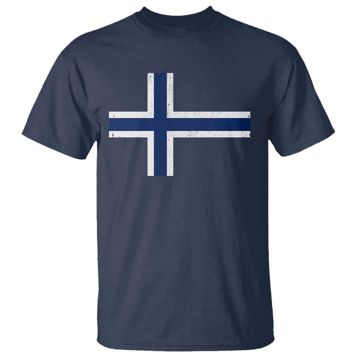 Norway Flag T Shirt Distressed Norwegian Norge Nordic Red White Blue Symbol TS10 Navy Print Your Wear