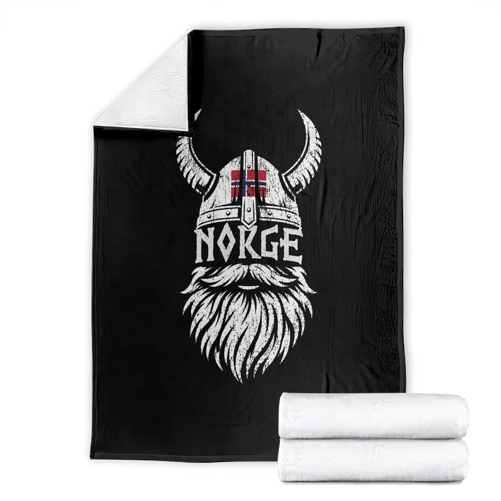 Norge Viking Norway Flag Throw Blanket Norwegian Pride Norse Warrior Vintage Graphic TS10 Black Print Your Wear