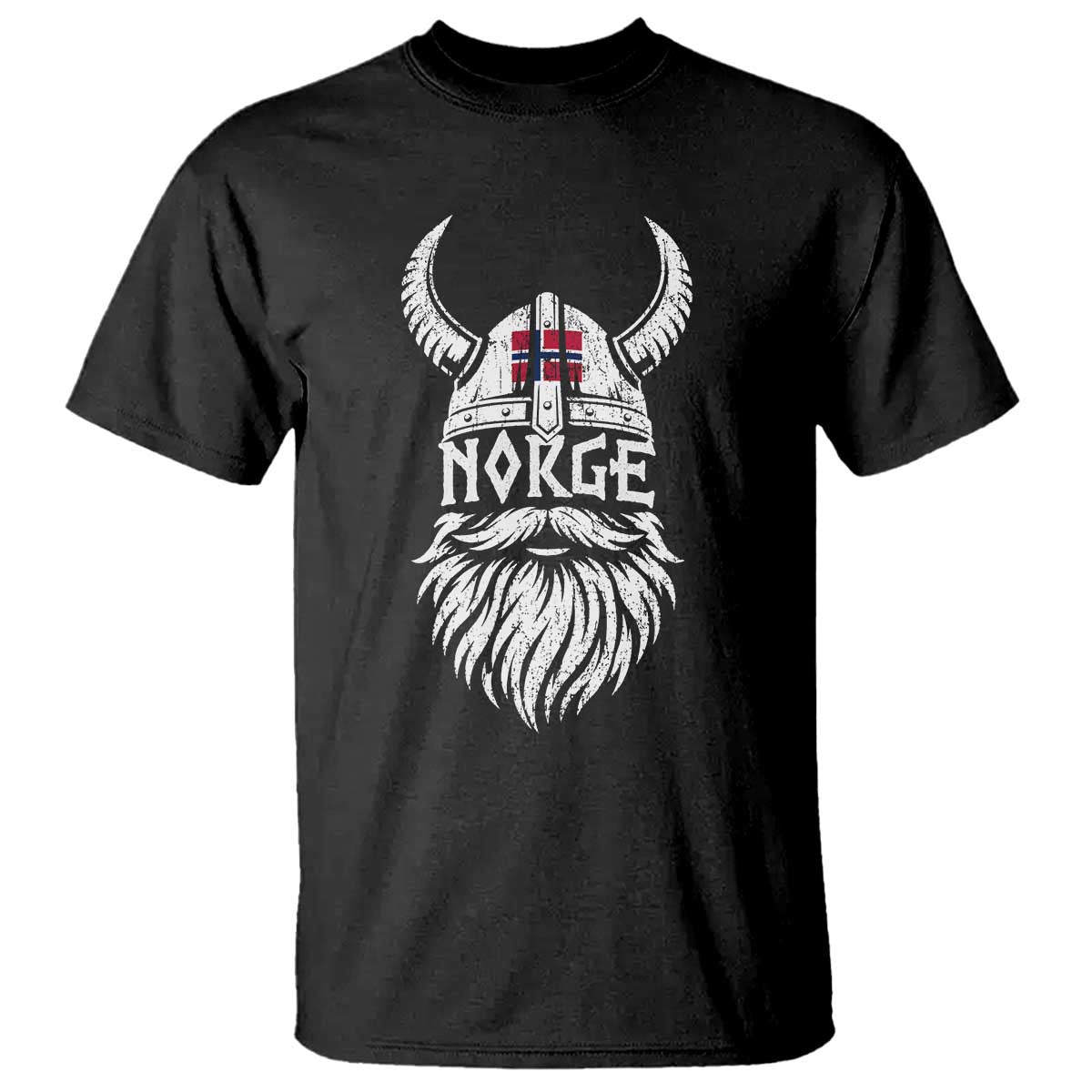 Norge Viking Norway Flag T Shirt Norwegian Pride Norse Warrior Vintage Graphic TS10 Black Print Your Wear