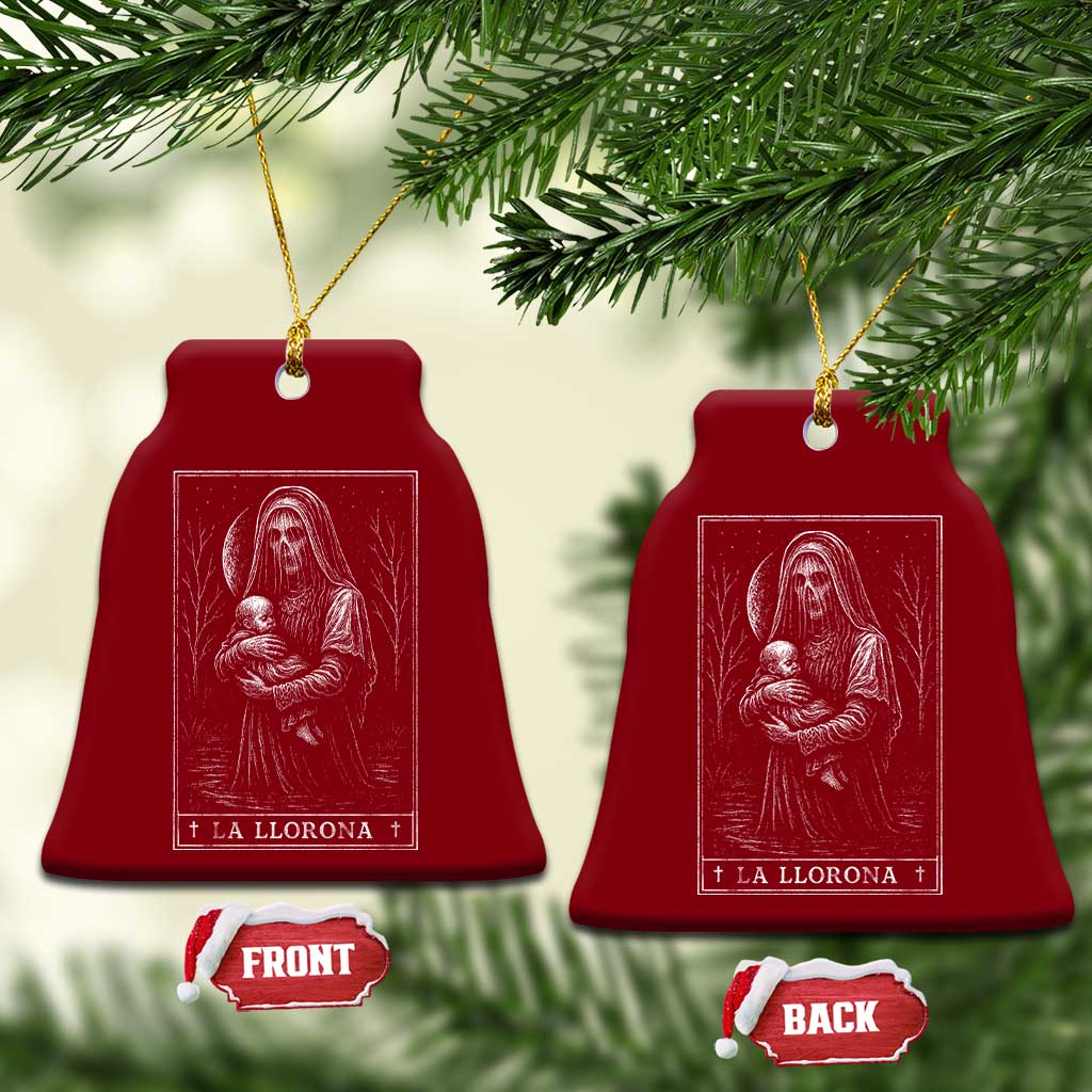La Llorona Ceramic Ornament Tarot Card Horror Death Occult Mexican Folklore Halloween TS10 Print Your Wear