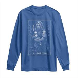 La Llorona Long Sleeve Shirt Tarot Card Horror Death Occult Mexican Folklore Halloween TS10 Royal Blue Print Your Wear