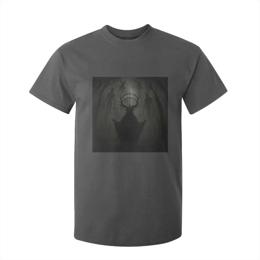 Wendigo T Shirt For Kid Gothic Horror Forest Demon Cryptid Occult Dark Fantasy TS10 Dark Heather Print Your Wear
