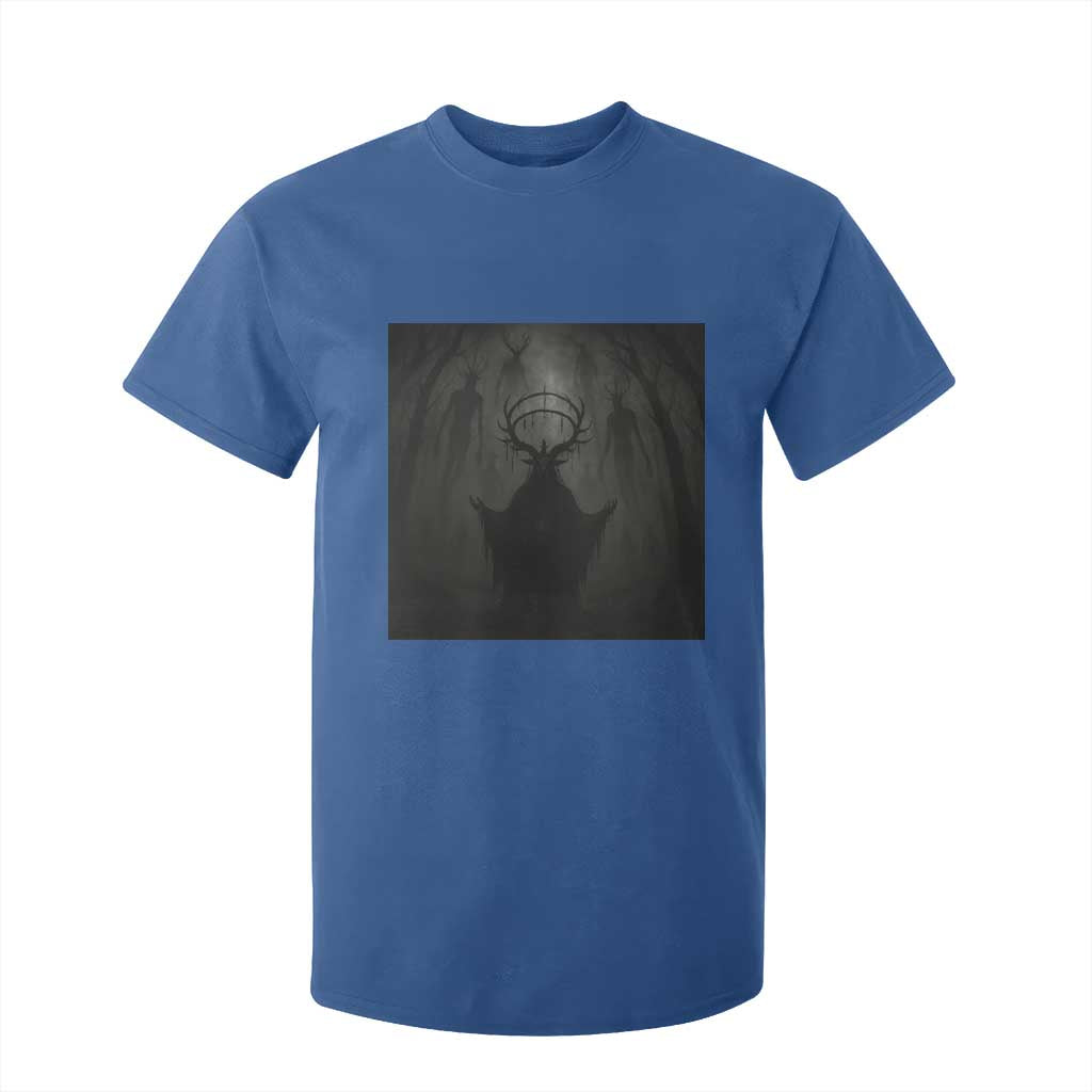 Wendigo T Shirt For Kid Gothic Horror Forest Demon Cryptid Occult Dark Fantasy TS10 Royal Blue Print Your Wear