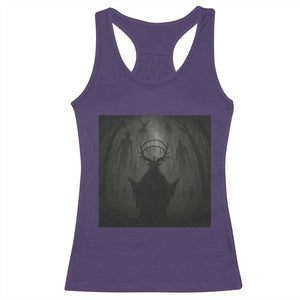 Wendigo Racerback Tank Top Gothic Horror Forest Demon Cryptid Occult Dark Fantasy TS10 Purple Print Your Wear