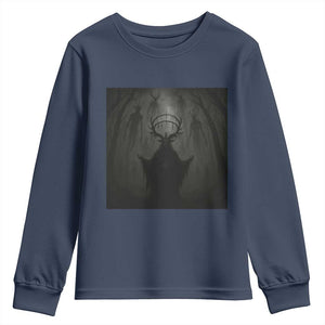 Wendigo Youth Sweatshirt Gothic Horror Forest Demon Cryptid Occult Dark Fantasy TS10 Navy Print Your Wear