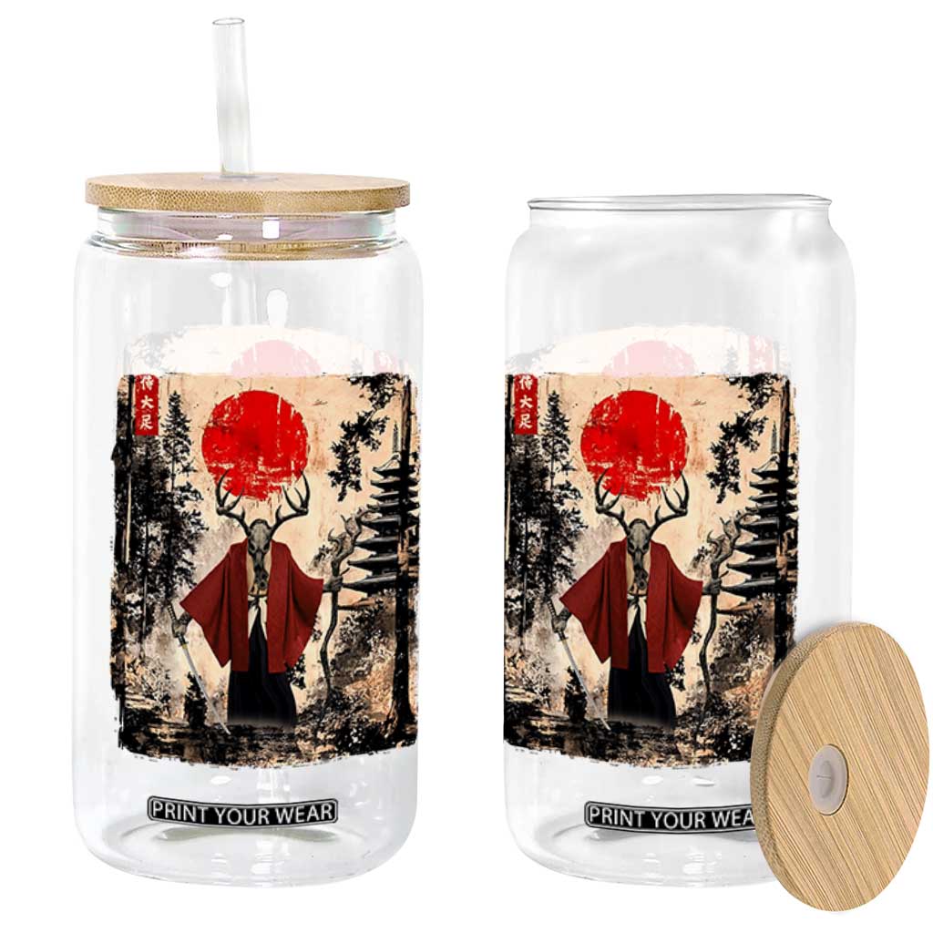 Samurai Wendigo Glass Can Japanese Vintage Graphic Ukiyo-e Art Funny Dark Fantasy TS10 Print Your Wear