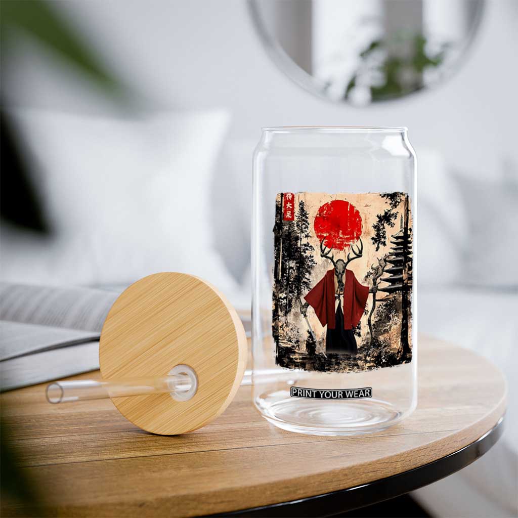 Samurai Wendigo Glass Can Japanese Vintage Graphic Ukiyo-e Art Funny Dark Fantasy TS10 Print Your Wear