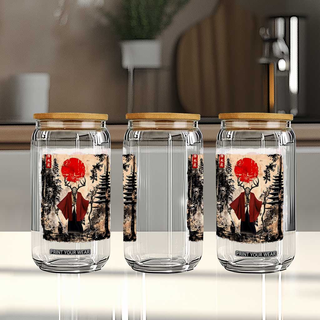 Samurai Wendigo Glass Can Japanese Vintage Graphic Ukiyo-e Art Funny Dark Fantasy TS10 Print Your Wear