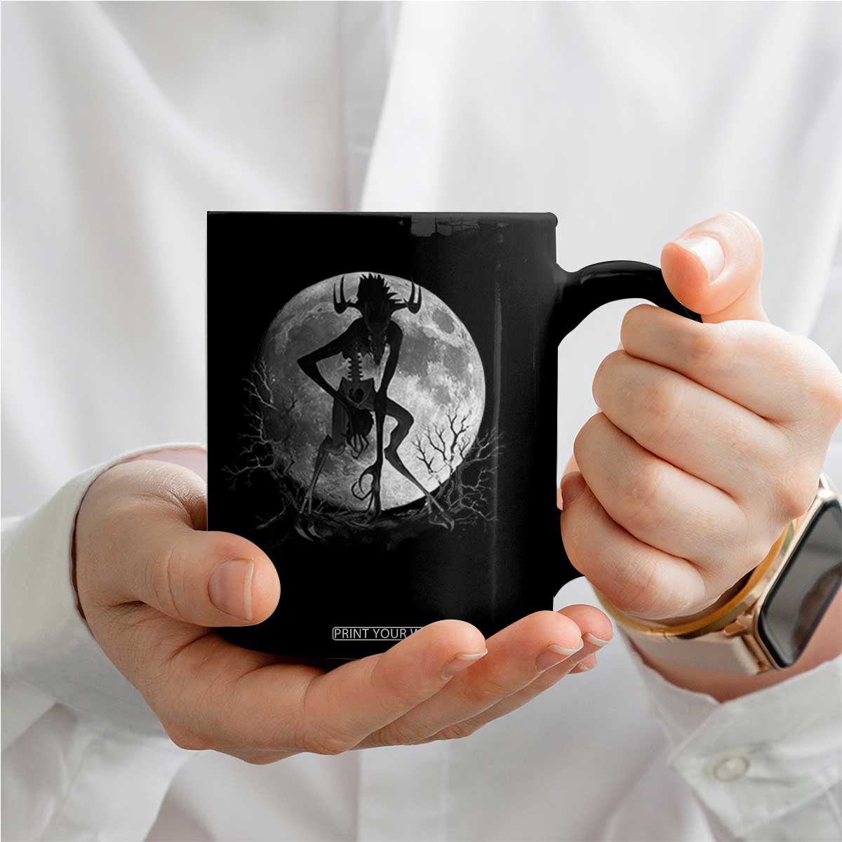 Wendigo Coffee Mug Cryptid Horror Moon Mythical Creature Halloween TS10 Print Your Wear