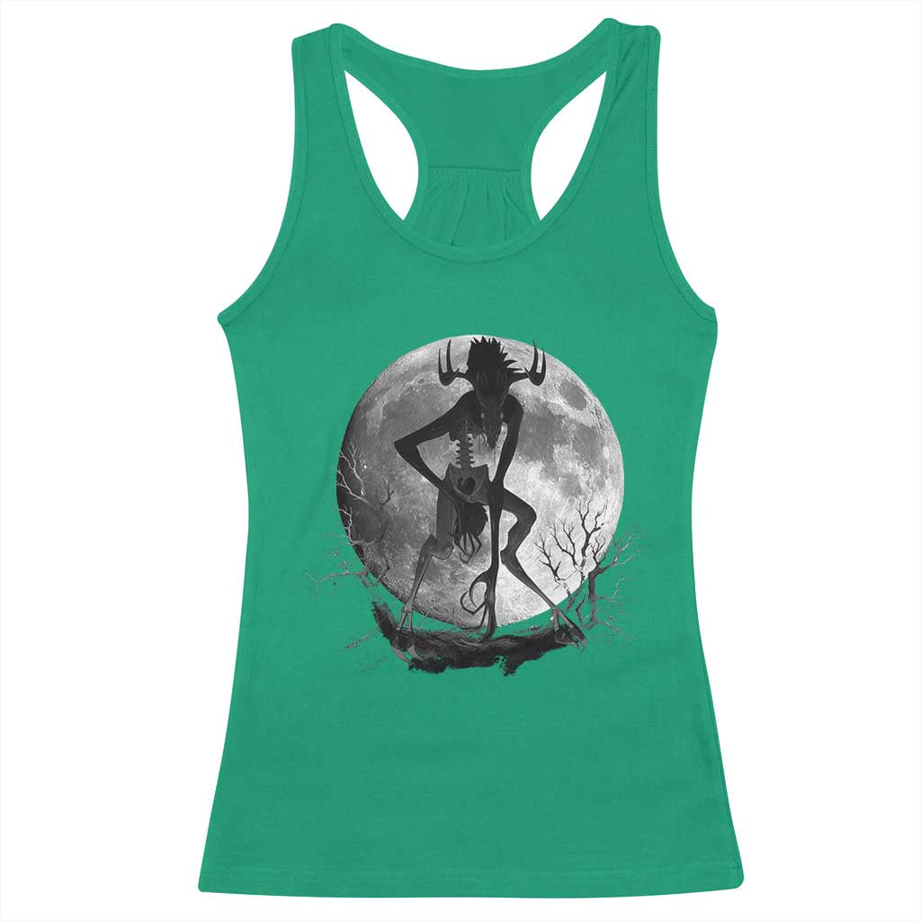 Wendigo Racerback Tank Top Cryptid Horror Moon Mythical Creature Halloween TS10 Irish Green Print Your Wear