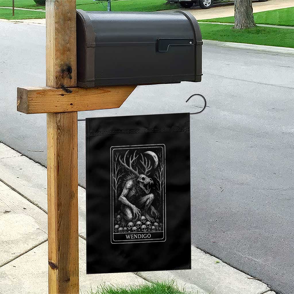 Wendigo Garden Flag Tarot Card Horror Cryptid Occult Dark Fantasy TS10 Print Your Wear