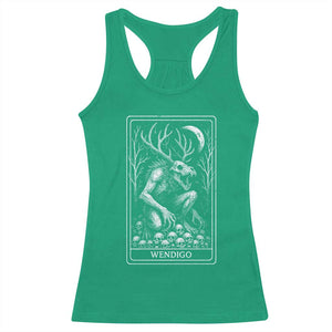 Wendigo Racerback Tank Top Tarot Card Horror Cryptid Occult Dark Fantasy TS10 Irish Green Print Your Wear