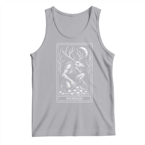 Wendigo Tank Top Tarot Card Horror Cryptid Occult Dark Fantasy TS10 Athletic Heather Print Your Wear