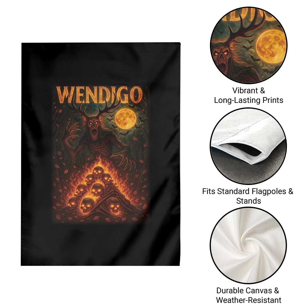Wendigo Garden Flag Halloween Cryptid Horror Mythical Creature TS10 Print Your Wear