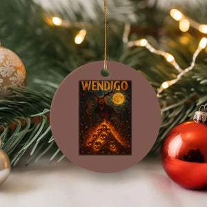 Wendigo Ceramic Ornament Halloween Cryptid Horror Mythical Creature TS10 1pc Mocha Print Your Wear