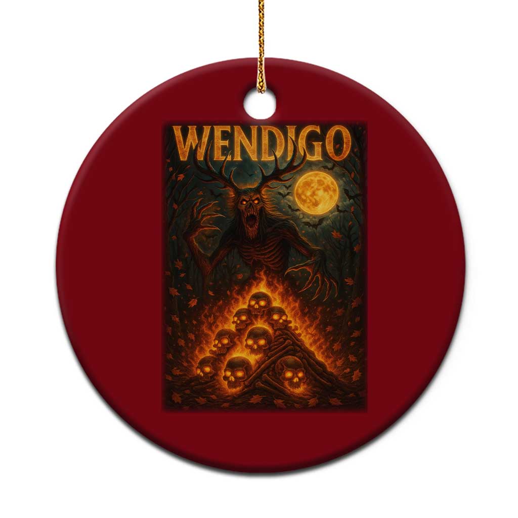 Wendigo Ceramic Ornament Halloween Cryptid Horror Mythical Creature TS10 1pc Red Print Your Wear