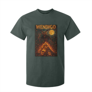 Wendigo T Shirt For Kid Halloween Cryptid Horror Mythical Creature TS10 Dark Forest Green Print Your Wear