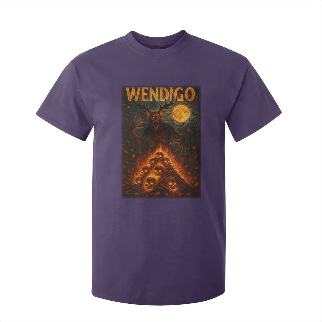 Wendigo T Shirt For Kid Halloween Cryptid Horror Mythical Creature TS10 Purple Print Your Wear