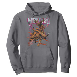 Wendigo Hoodie Riding Skeleton Cryptid Occult Dark Fantasy TS10 Charcoal Print Your Wear