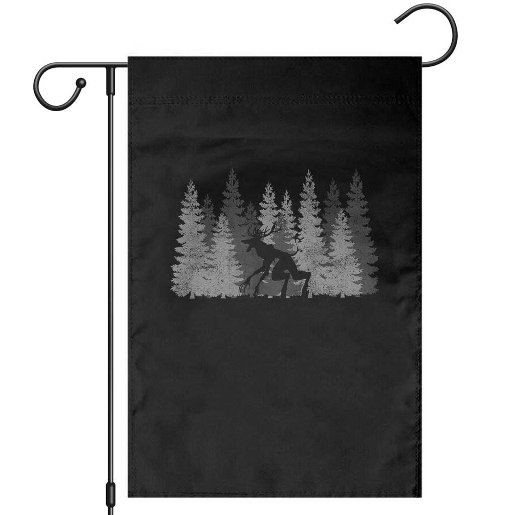 Wendigo Garden Flag Mountain Trees Cryptid Occult Dark Fantasy TS10 Black Print Your Wear