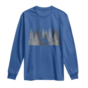 Wendigo Long Sleeve Shirt Mountain Trees Cryptid Occult Dark Fantasy TS10 Royal Blue Print Your Wear