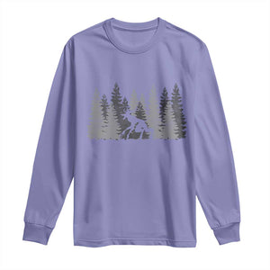 Wendigo Long Sleeve Shirt Mountain Trees Cryptid Occult Dark Fantasy TS10 Violet Print Your Wear
