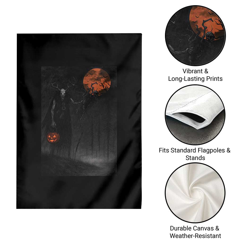 Halloween Wendigo Garden Flag Scary Pumpkin Moon TS10 Print Your Wear