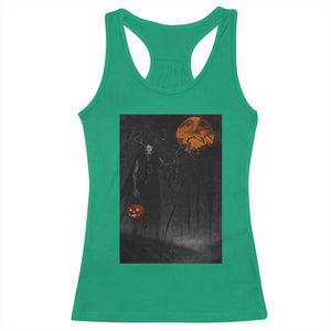 Halloween Wendigo Racerback Tank Top Scary Pumpkin Moon TS10 Irish Green Print Your Wear