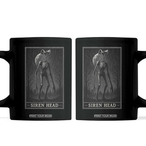 Siren Head Coffee Mug Tarot Card Horror American Cryptid TS10 Black Print Your Wear