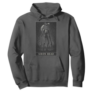 Siren Head Hoodie Tarot Card Horror American Cryptid TS10 Dark Heather Print Your Wear