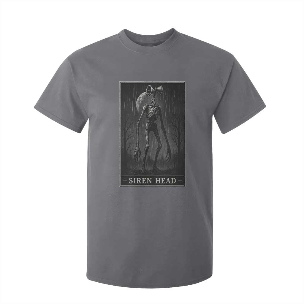 Siren Head T Shirt For Kid Tarot Card Horror American Cryptid TS10 Charcoal Print Your Wear