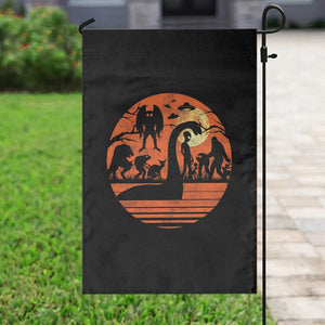 Cryptid Monsters Garden Flag Bigfoot Loch Ness Monster Mothman Aliens Weirdcore Folk Horror TS10 Print Your Wear