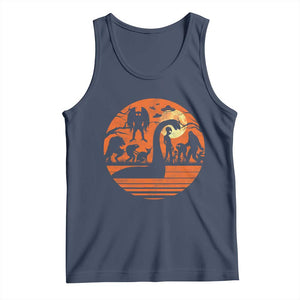 Cryptid Monsters Tank Top Bigfoot Loch Ness Monster Mothman Aliens Weirdcore Folk Horror TS10 Navy Print Your Wear