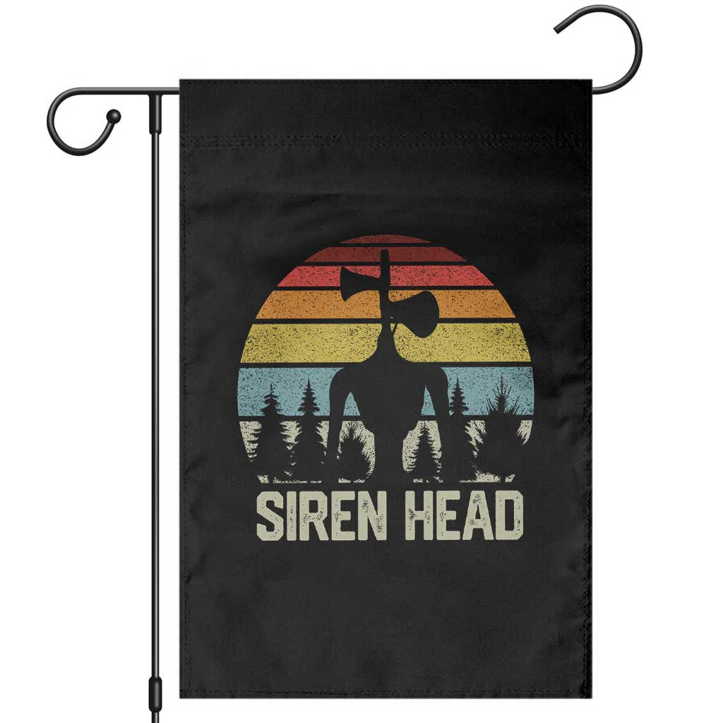 Siren Head Garden Flag Retro American Cryptid TS10 Black Print Your Wear