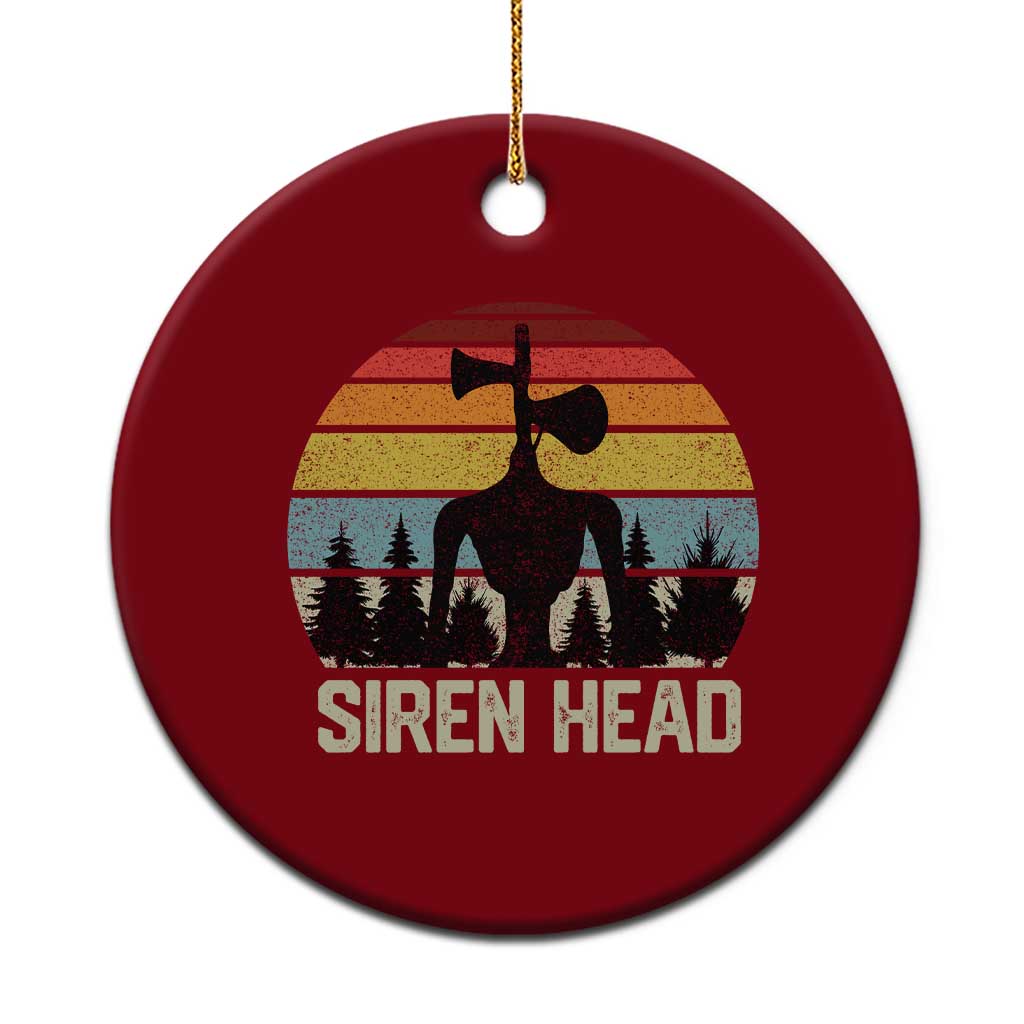 Siren Head Ceramic Ornament Retro American Cryptid TS10 1pc Red Print Your Wear