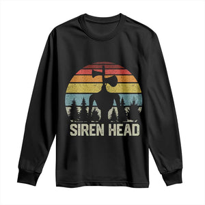 Siren Head Long Sleeve Shirt Retro American Cryptid TS10 Black Print Your Wear