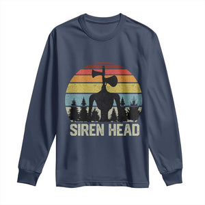 Siren Head Long Sleeve Shirt Retro American Cryptid TS10 Navy Print Your Wear