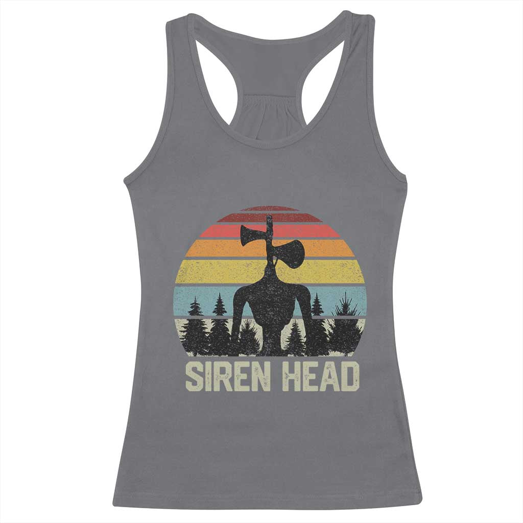 Siren Head Racerback Tank Top Retro American Cryptid TS10 Charcoal Print Your Wear
