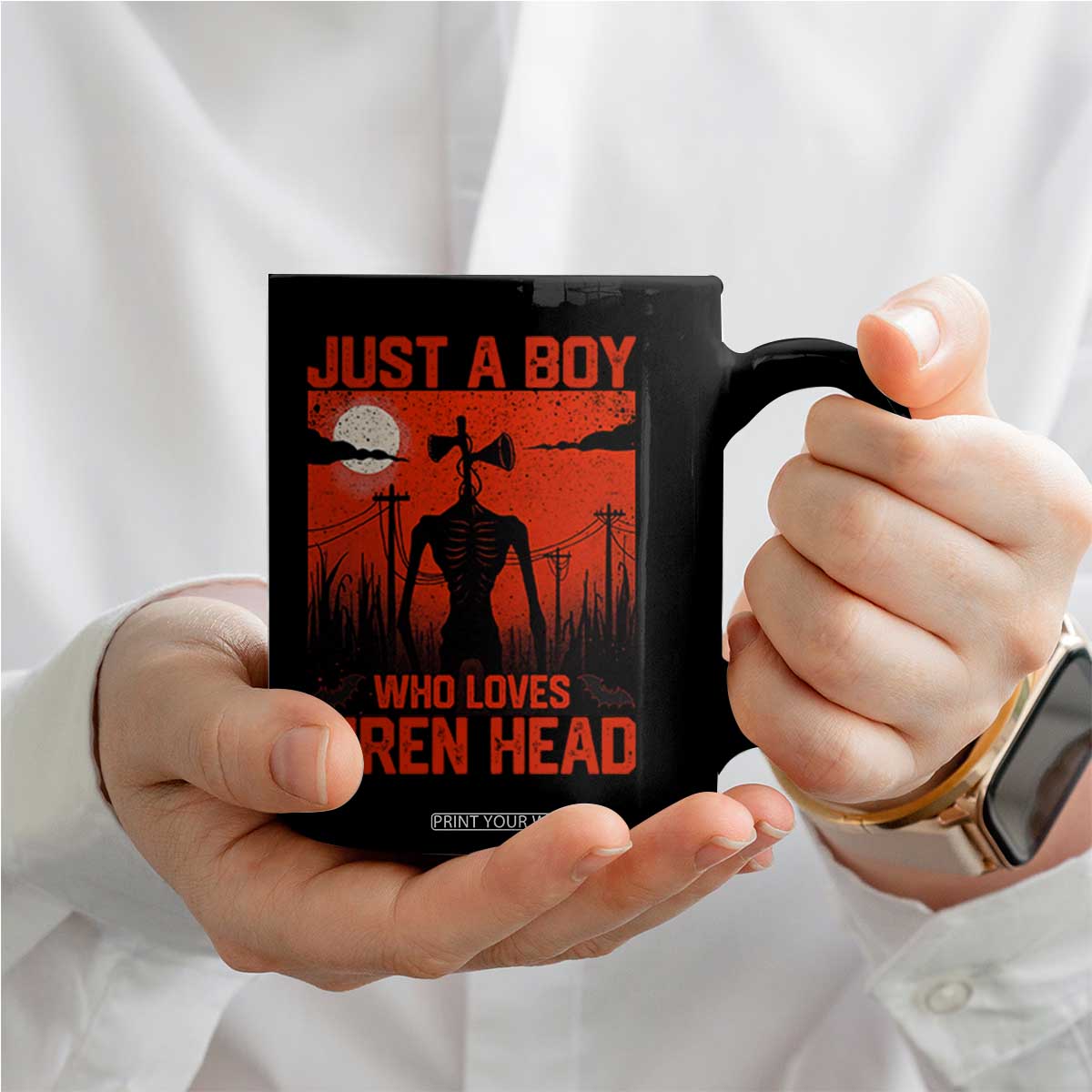 Siren Head Coffee Mug American Cryptid Lovers Boy TS10 Print Your Wear