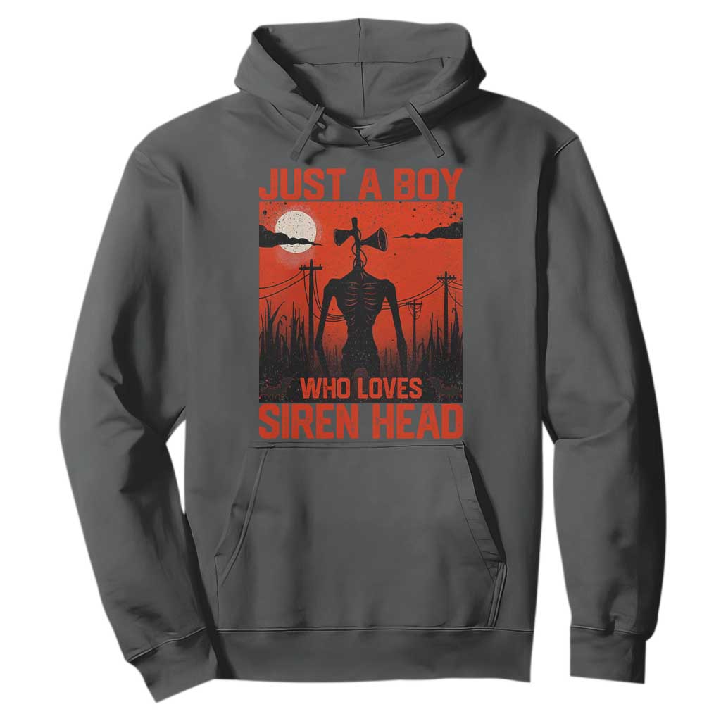 Siren Head Hoodie American Cryptid Lovers Boy TS10 Dark Heather Print Your Wear