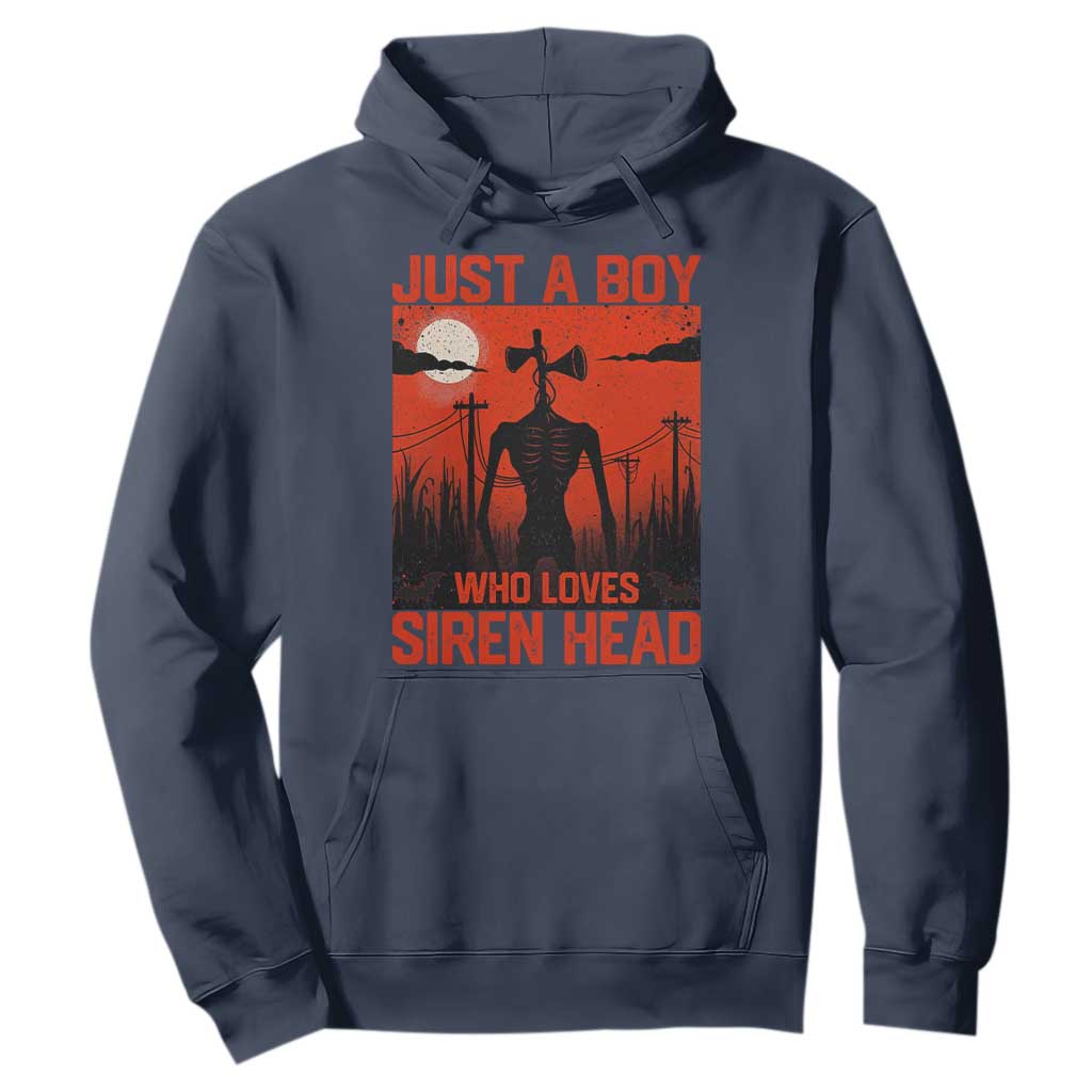 Siren Head Hoodie American Cryptid Lovers Boy TS10 Navy Print Your Wear