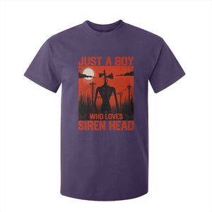 Siren Head T Shirt For Kid American Cryptid Lovers Boy TS10 Purple Print Your Wear