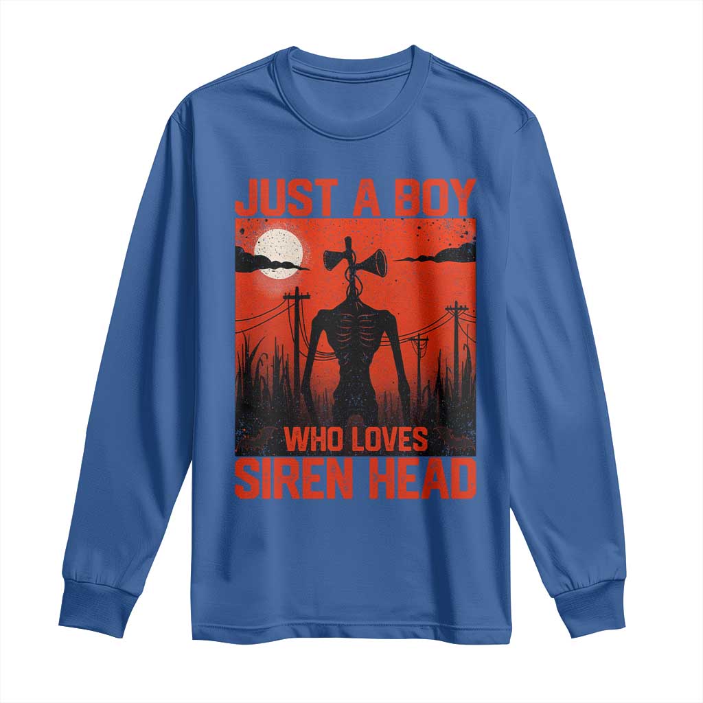 Siren Head Long Sleeve Shirt American Cryptid Lovers Boy TS10 Royal Blue Print Your Wear