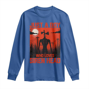 Siren Head Long Sleeve Shirt American Cryptid Lovers Boy TS10 Royal Blue Print Your Wear