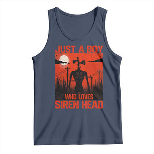 Siren Head Tank Top American Cryptid Lovers Boy TS10 Navy Print Your Wear