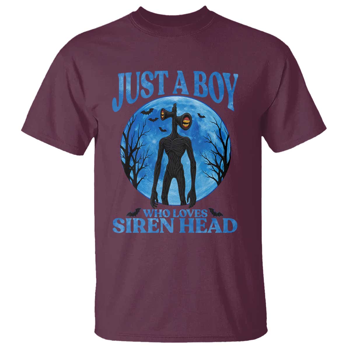 Siren Head T Shirt Supernatural American Cryptid Boys TS10 Maroon Print Your Wear