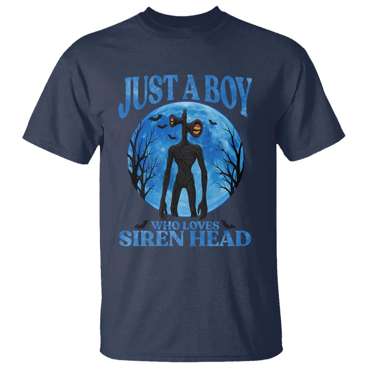 Siren Head T Shirt Supernatural American Cryptid Boys TS10 Navy Print Your Wear