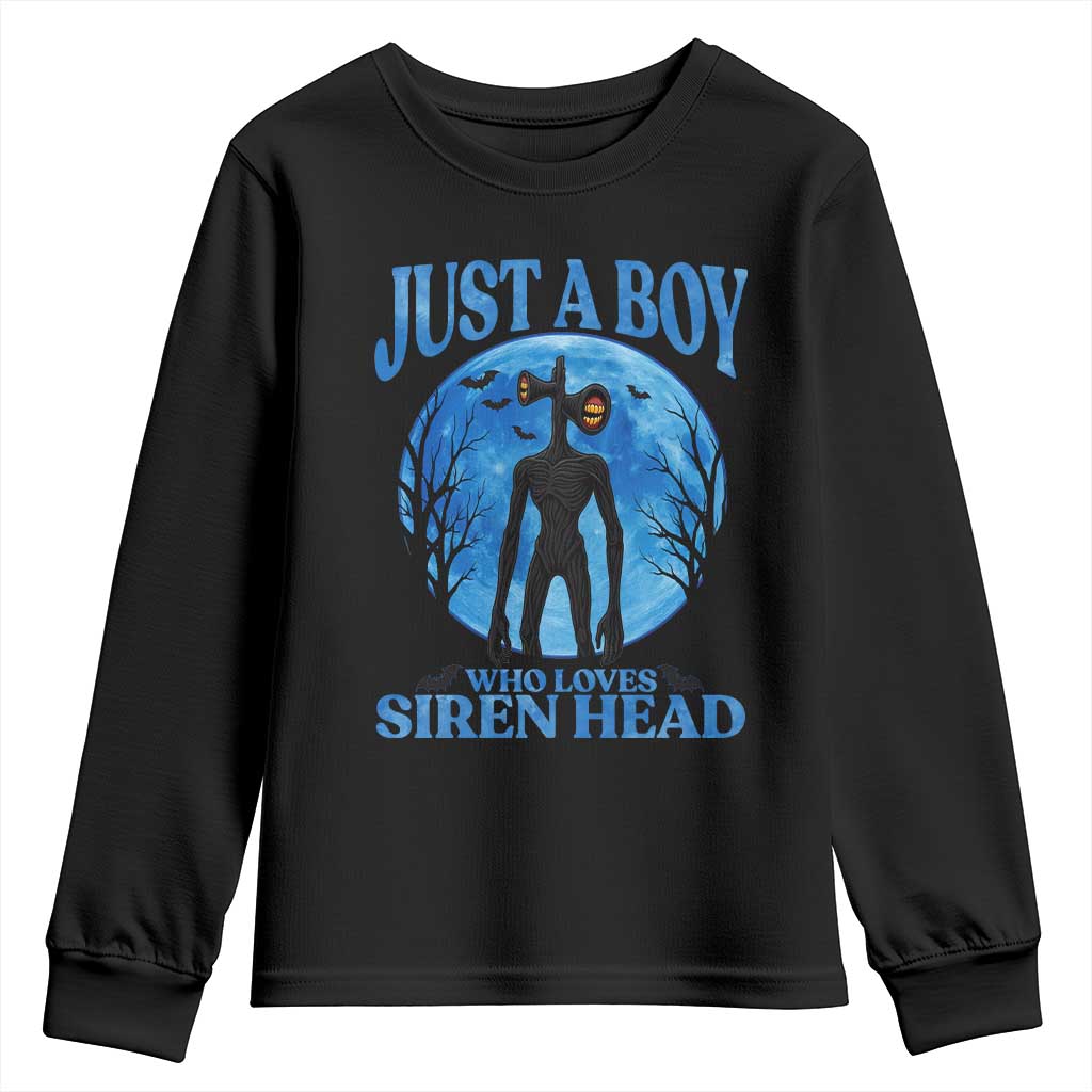 Siren Head Youth Sweatshirt Supernatural American Cryptid Boys TS10 Black Print Your Wear