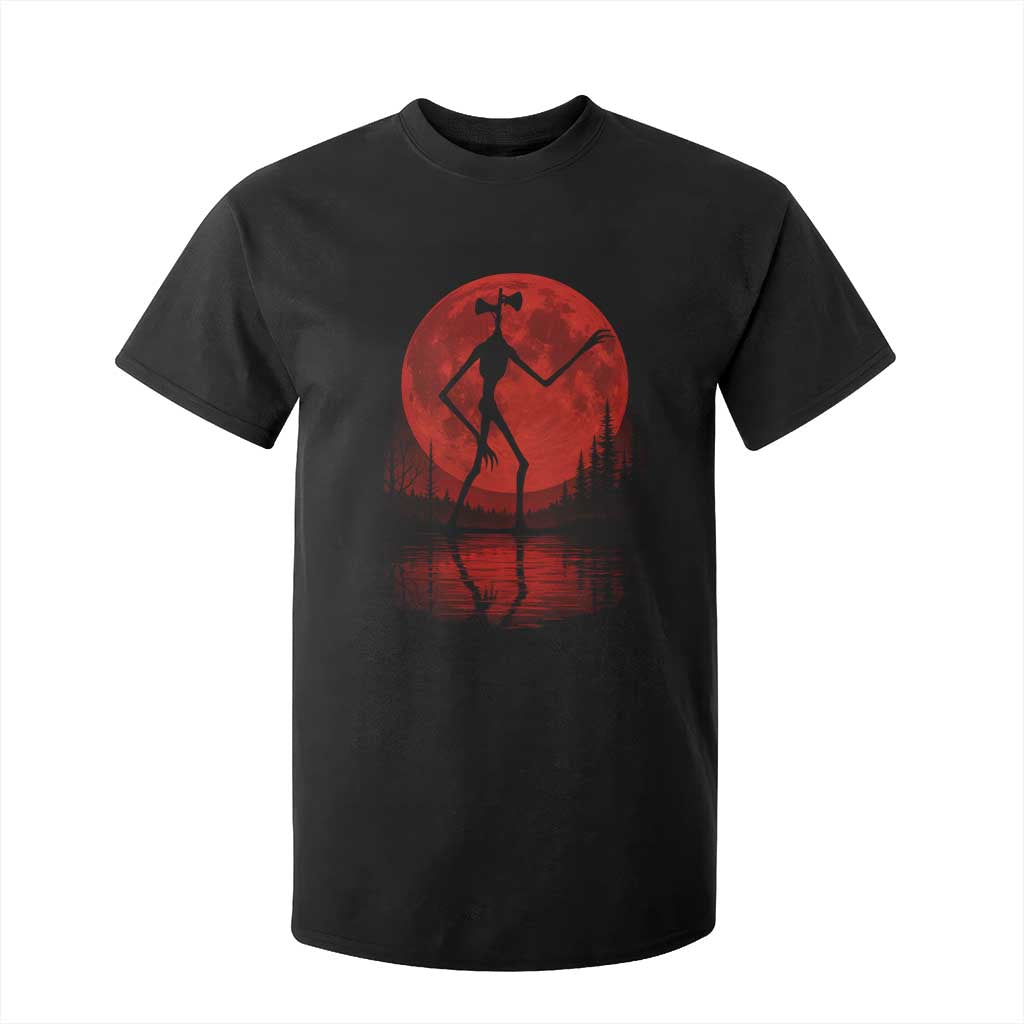 Siren Head T Shirt For Kid Supernatural American Cryptid Full Blood Moon Halloween TS10 Black Print Your Wear